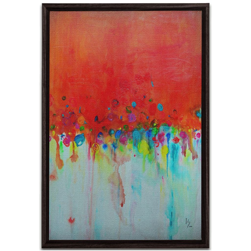 Where you go I will go artwork detail - abstract art canvas print wall art