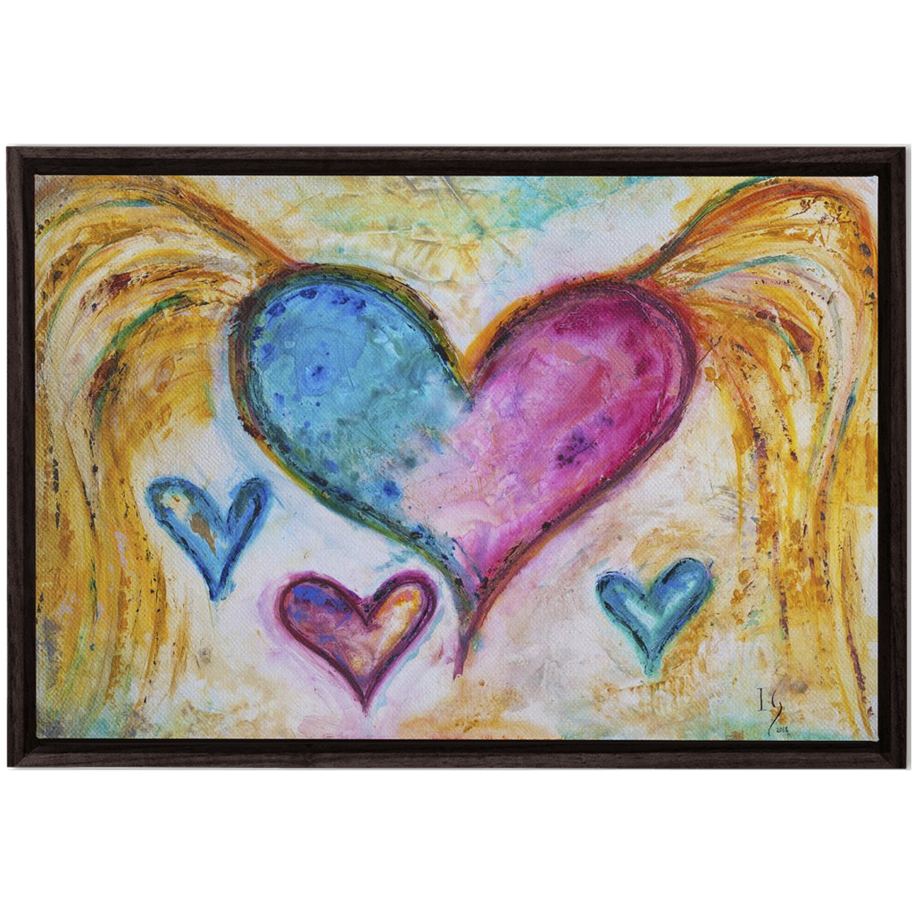 Thankful Grateful Blessed artwork detail - interactive canvas print that comes alive with mobile app wall art