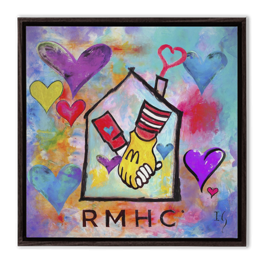 Ronald McDonald - House Charities - interactive canvas print that comes alive with mobile app by Ivan Guaderrama