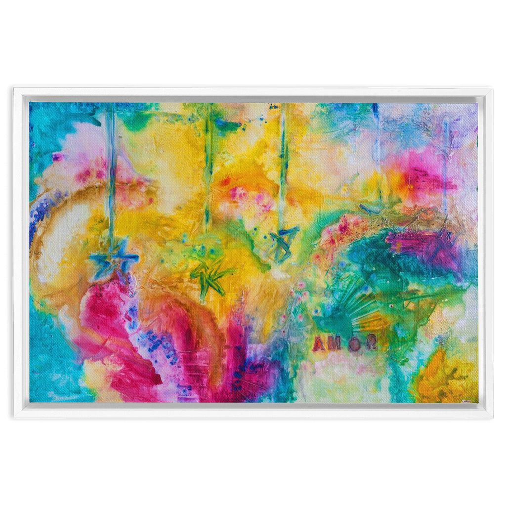 Here as in Heaven artwork detail - abstract art canvas print wall art