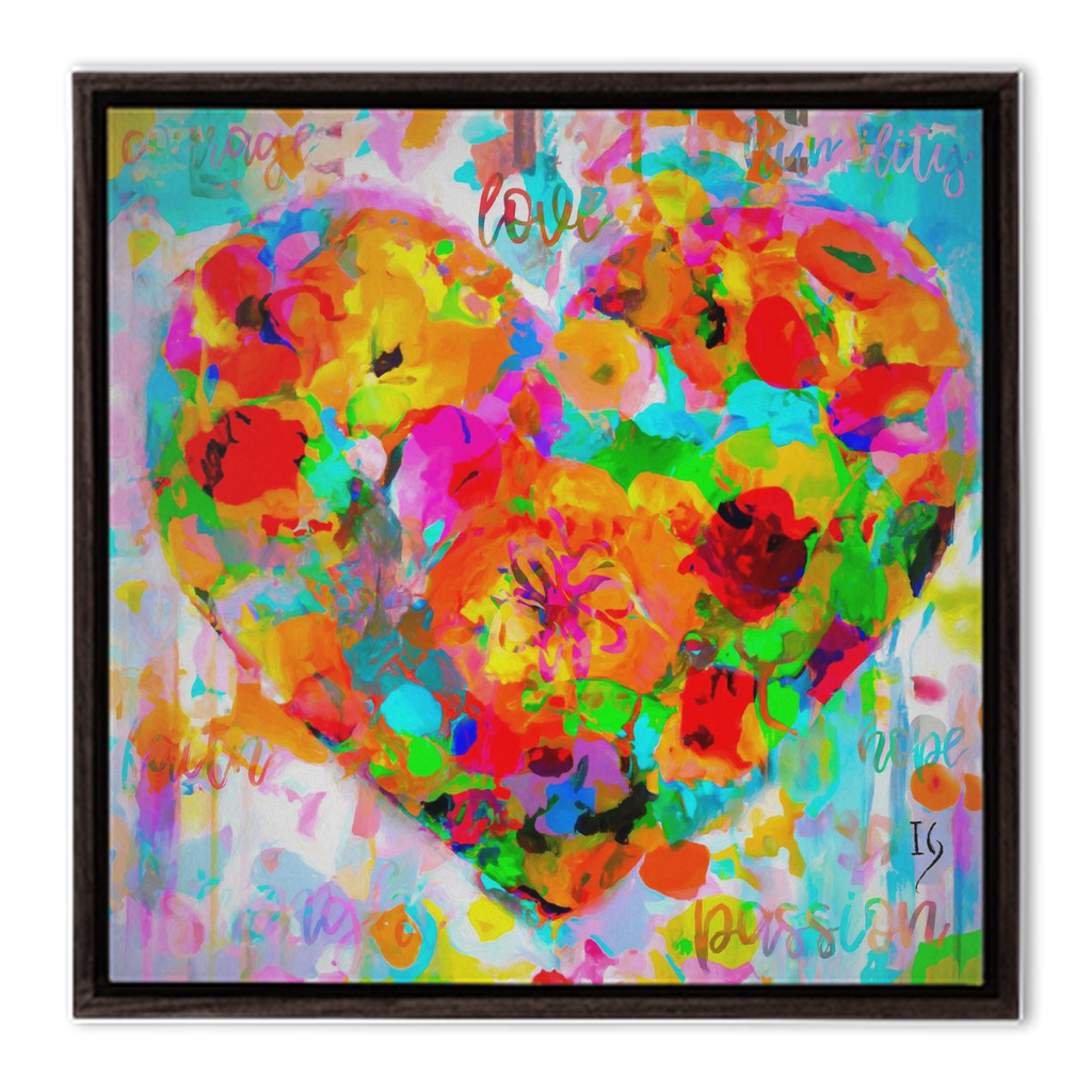 Stay In My Heart - interactive canvas print that comes alive with mobile app by Ivan Guaderrama