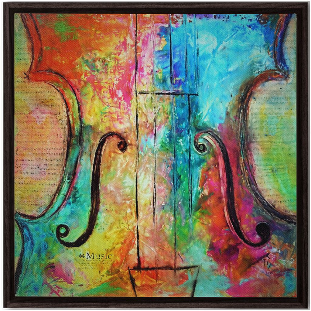 Music Of The Heart artwork detail - music art canvas print wall art