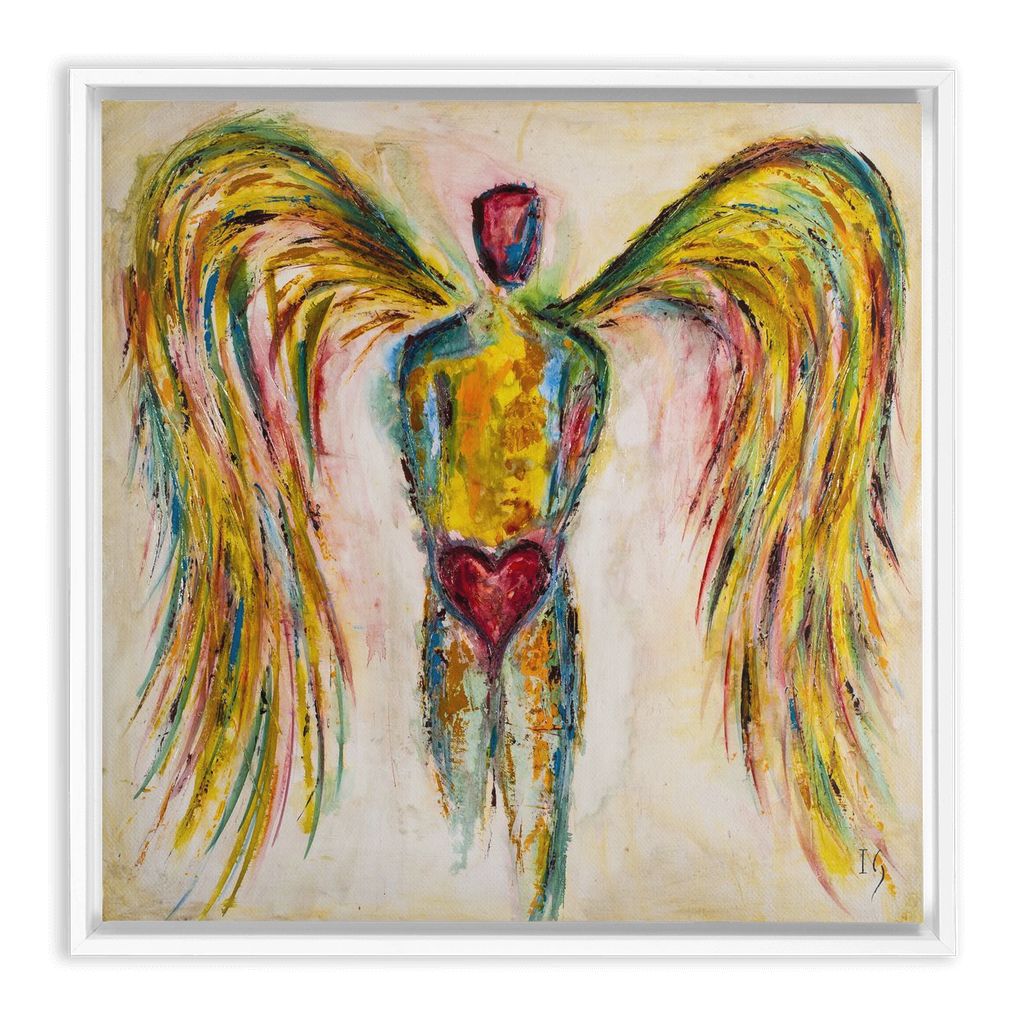 Guard Your Heart artwork detail - interactive canvas print that comes alive with mobile app wall art