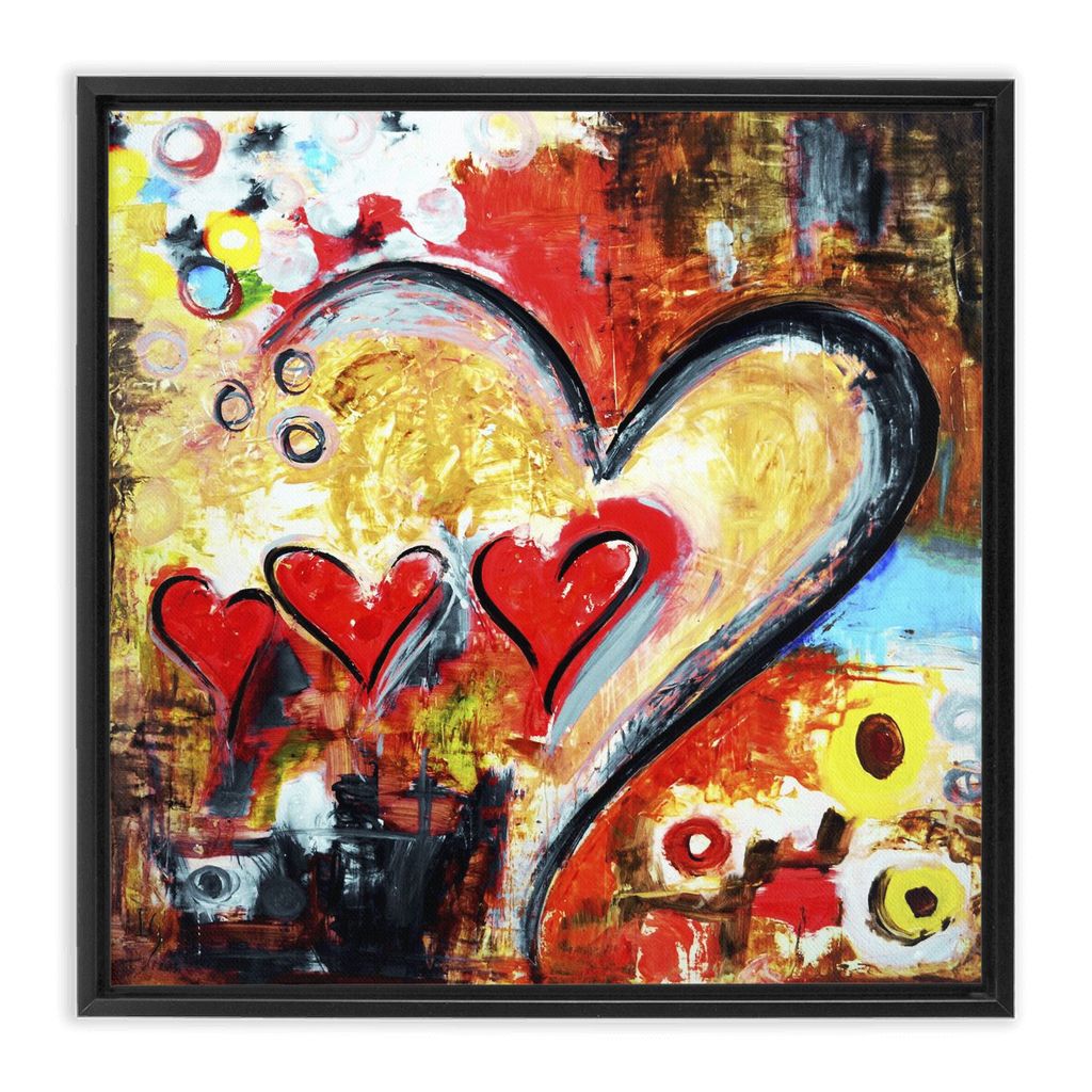 Family Is Love artwork detail - interactive canvas print that comes alive with mobile app wall art