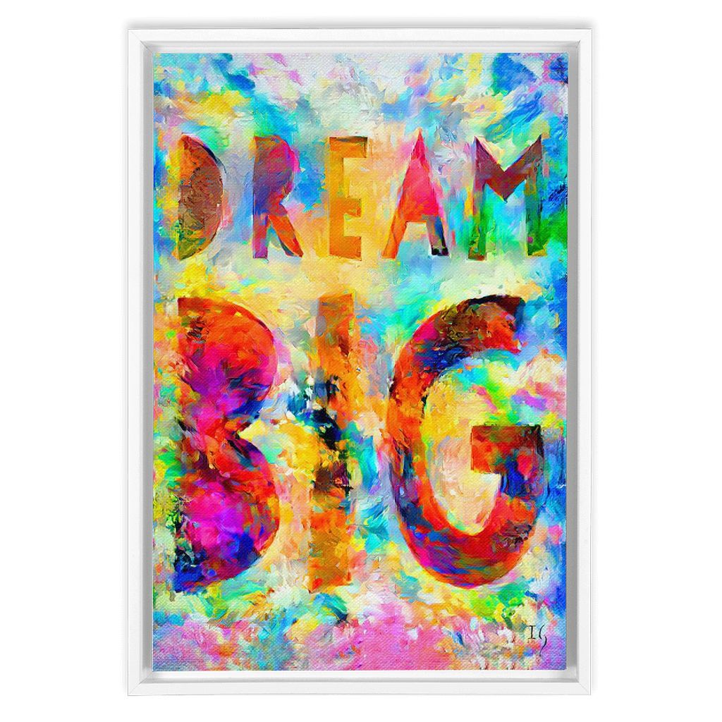 Dream Big artwork detail - bible verse wall art canvas print wall art