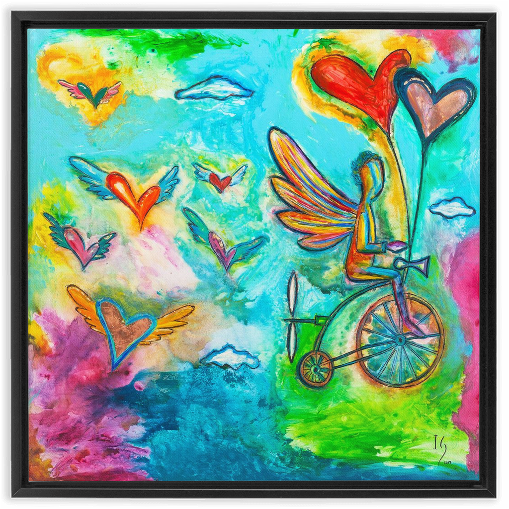 On My Way To Heaven artwork detail - interactive canvas print that comes alive with mobile app wall art