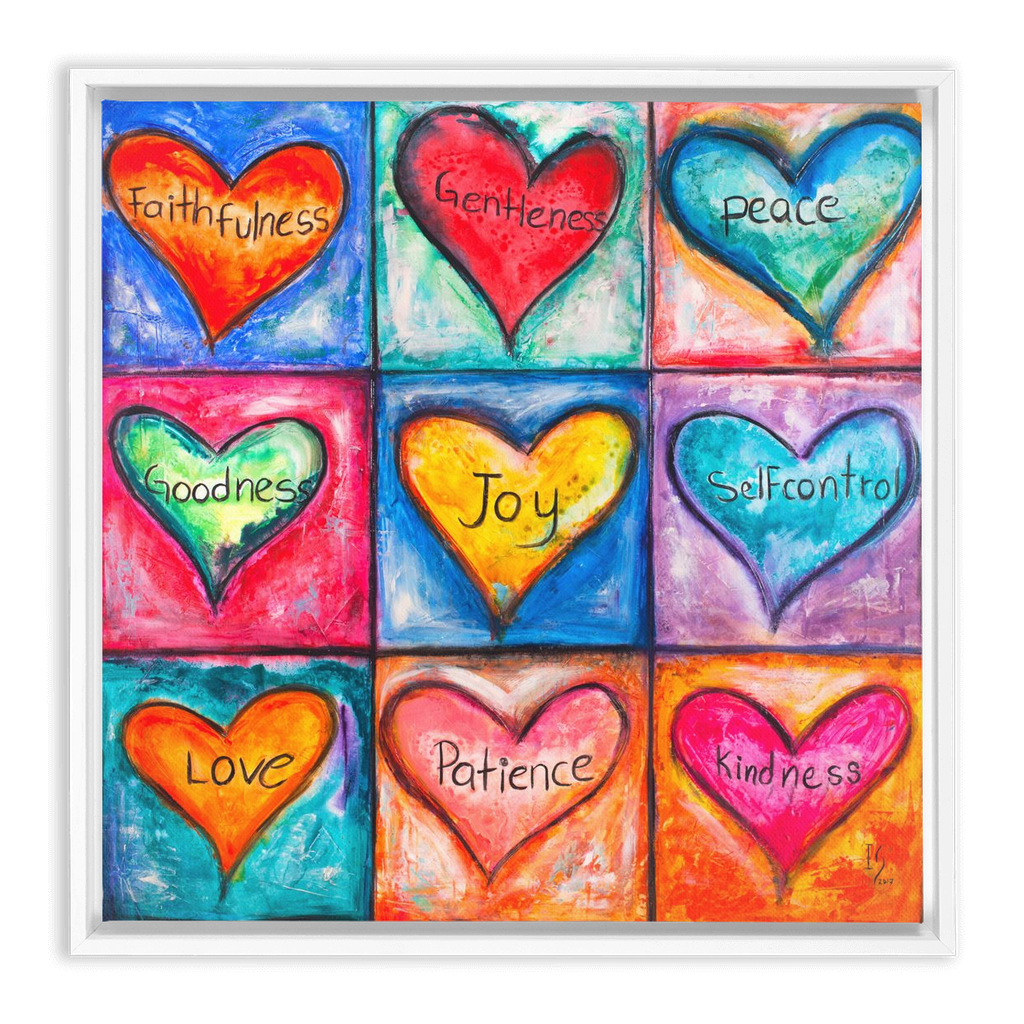 The Fruit Of The Spirit artwork detail - interactive canvas print that comes alive with mobile app wall art