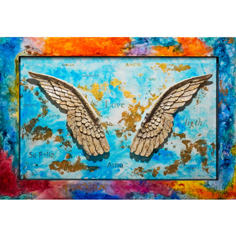 Be my Angel - wall sculpture by Ivan Guaderrama