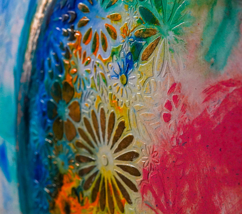 Chosen Love Daily artwork detail - original heart painting wall art