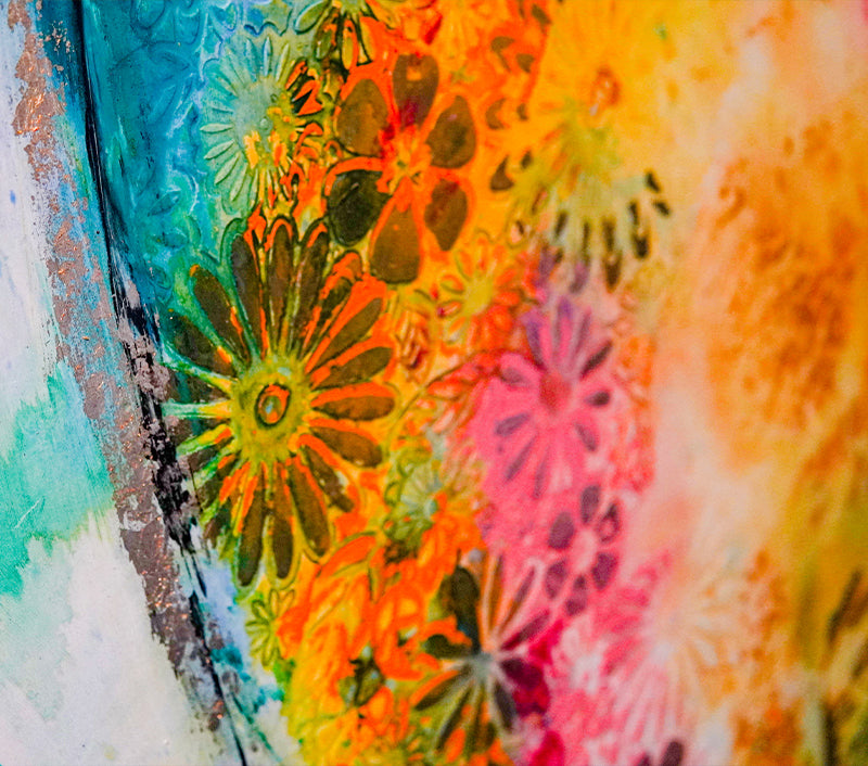 Chosen Love Daily canvas print in room setting - heart painting by Ivan Guaderrama
