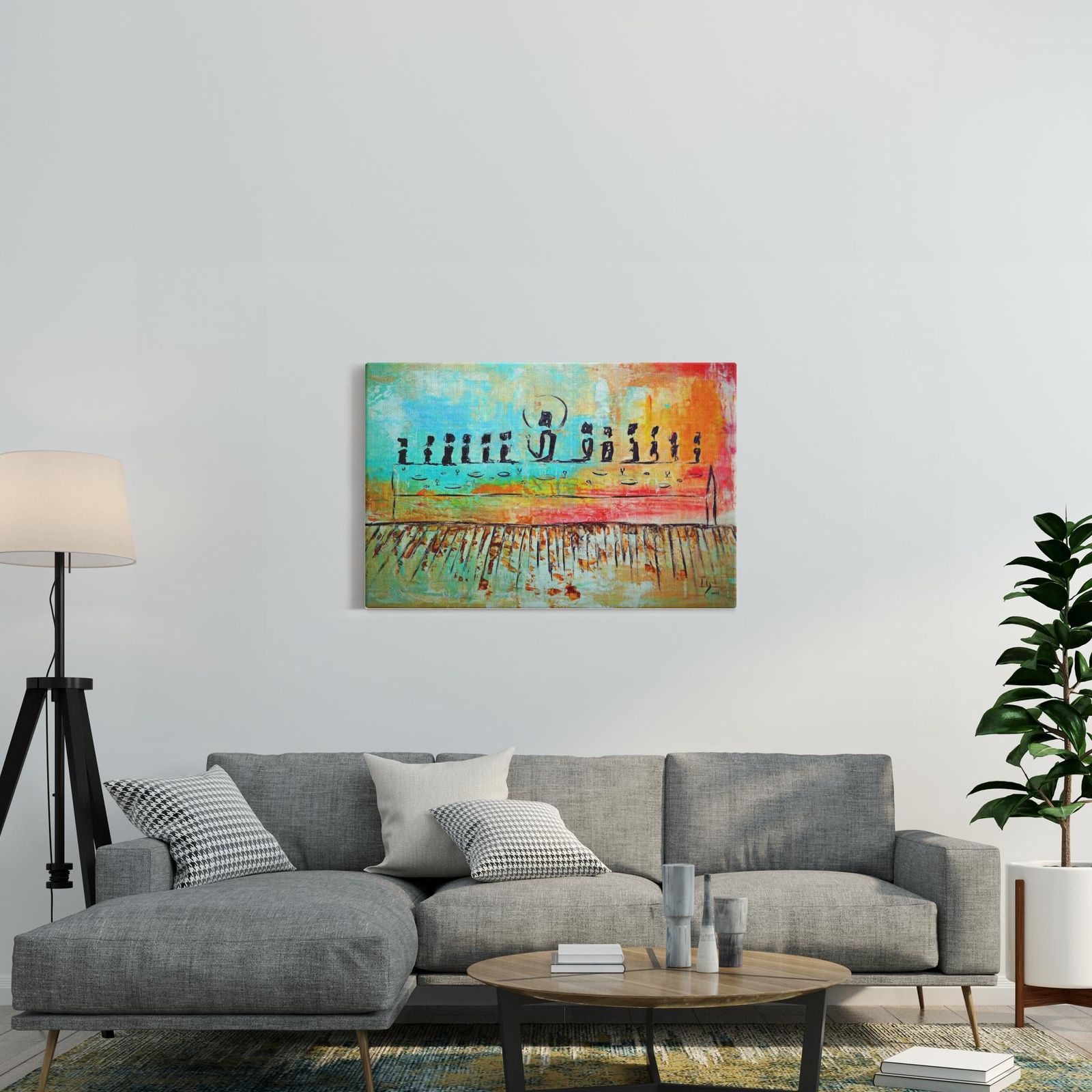 The Last Supper artwork detail - christian wall art canvas print wall art