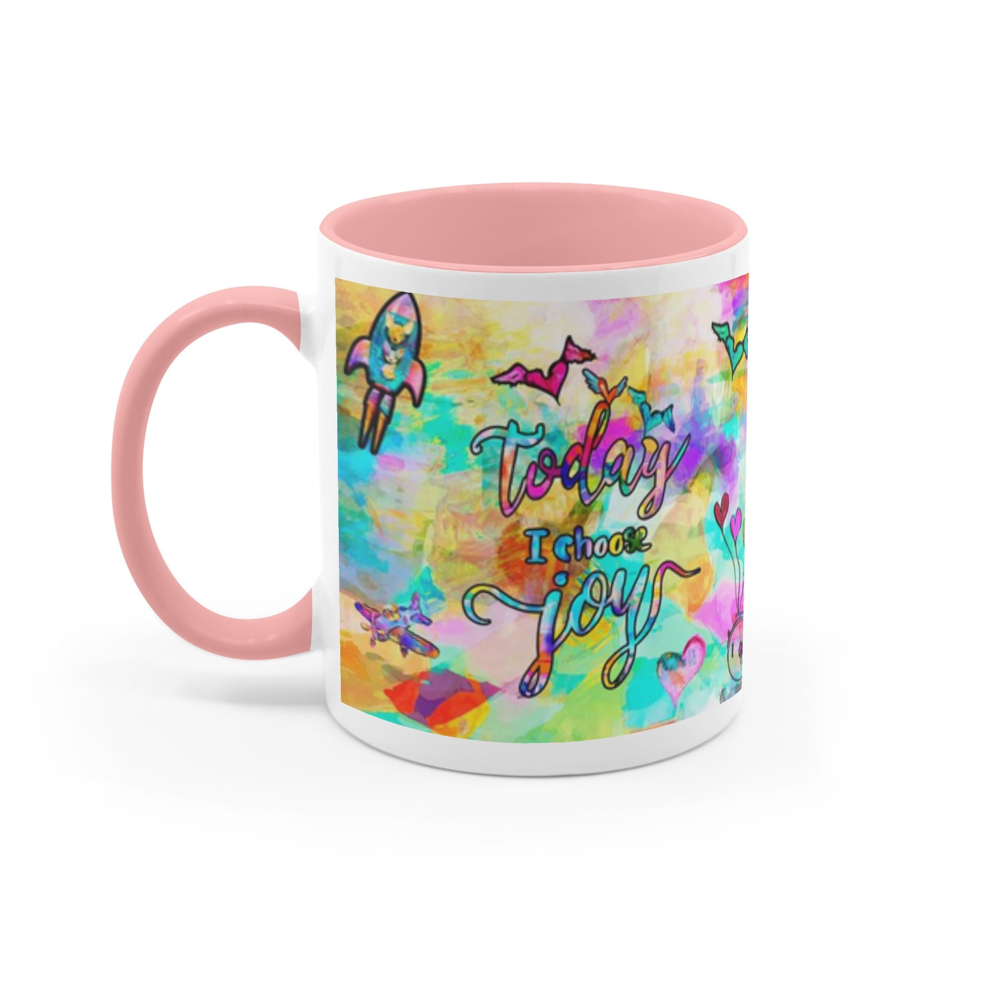Today I Choose Joy Interactive Mug artwork detail - interactive christian gift with augmented reality wall art