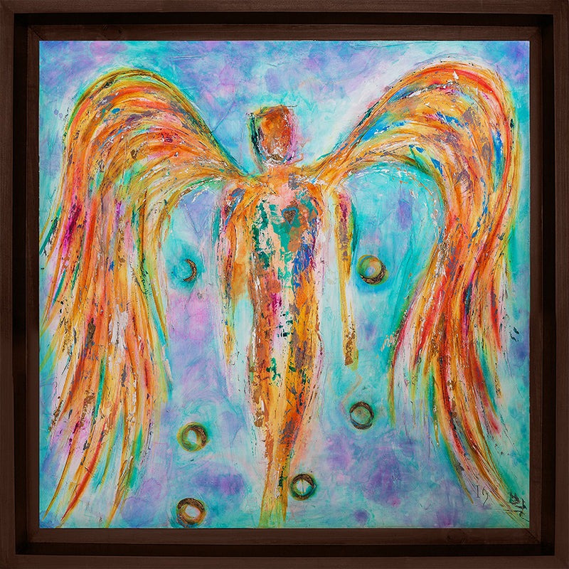 Fullness - original angel painting by Ivan Guaderrama