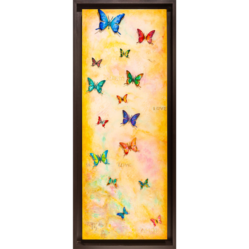 Grace in Flight - wall sculpture by Ivan Guaderrama