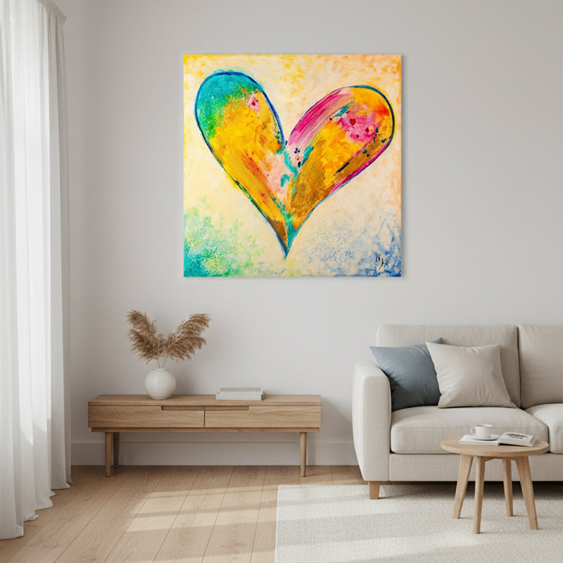 Grace in Full Color artwork detail - limited edition original painting wall art