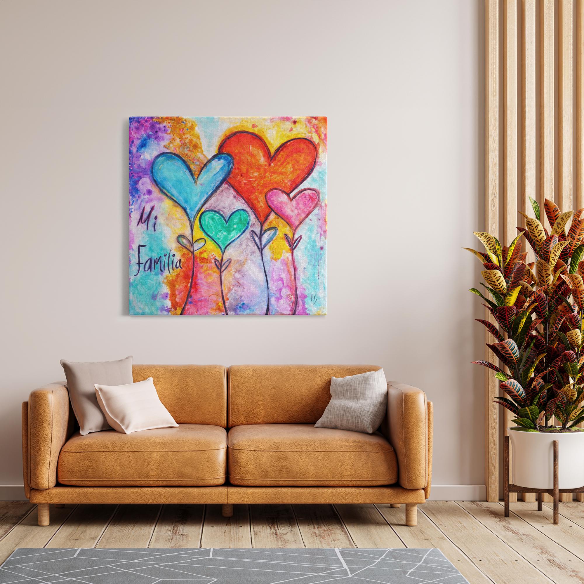 Family First artwork detail - christian wall art canvas print wall art