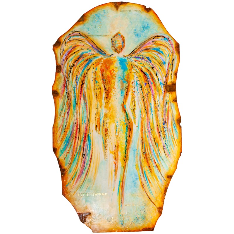 Guardian of Light - limited edition original painting by Ivan Guaderrama