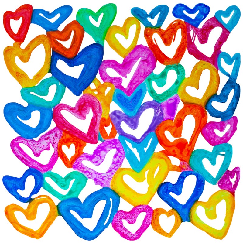 Harmony in Hearts V3 - wall sculpture by Ivan Guaderrama