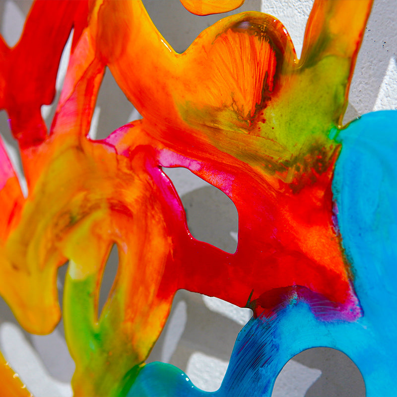 Harmony in Hearts artwork detail - wall sculpture wall art