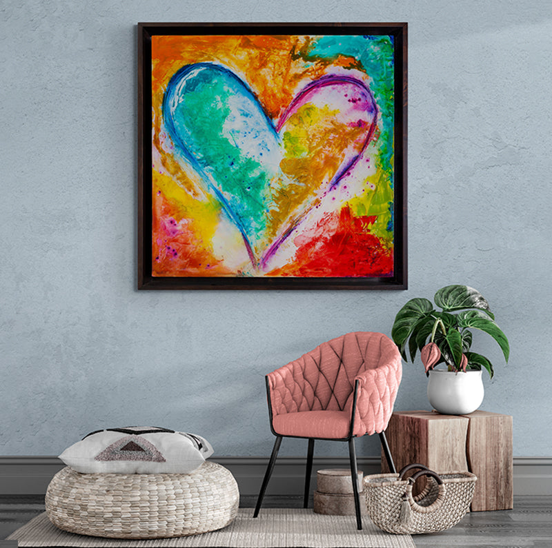 Heartbeat of Love artwork detail - original painting wall art