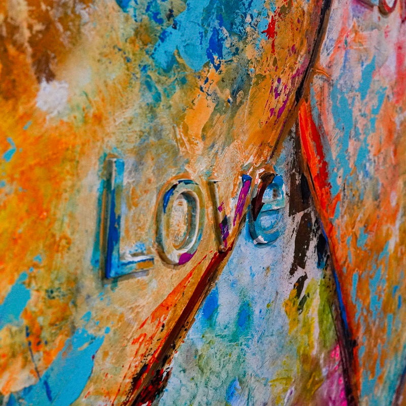 Heartfelt Symphony artwork detail - original painting wall art