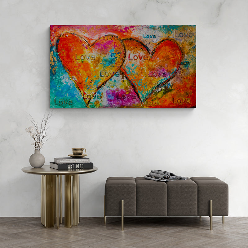 Heartfelt Symphony artwork detail - original painting wall art