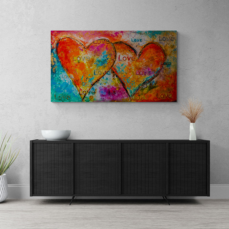 Heartfelt Symphony artwork detail - original painting wall art