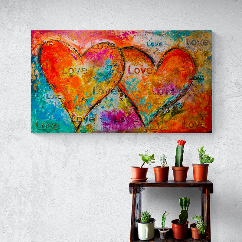 Heartfelt Symphony artwork detail - original painting wall art