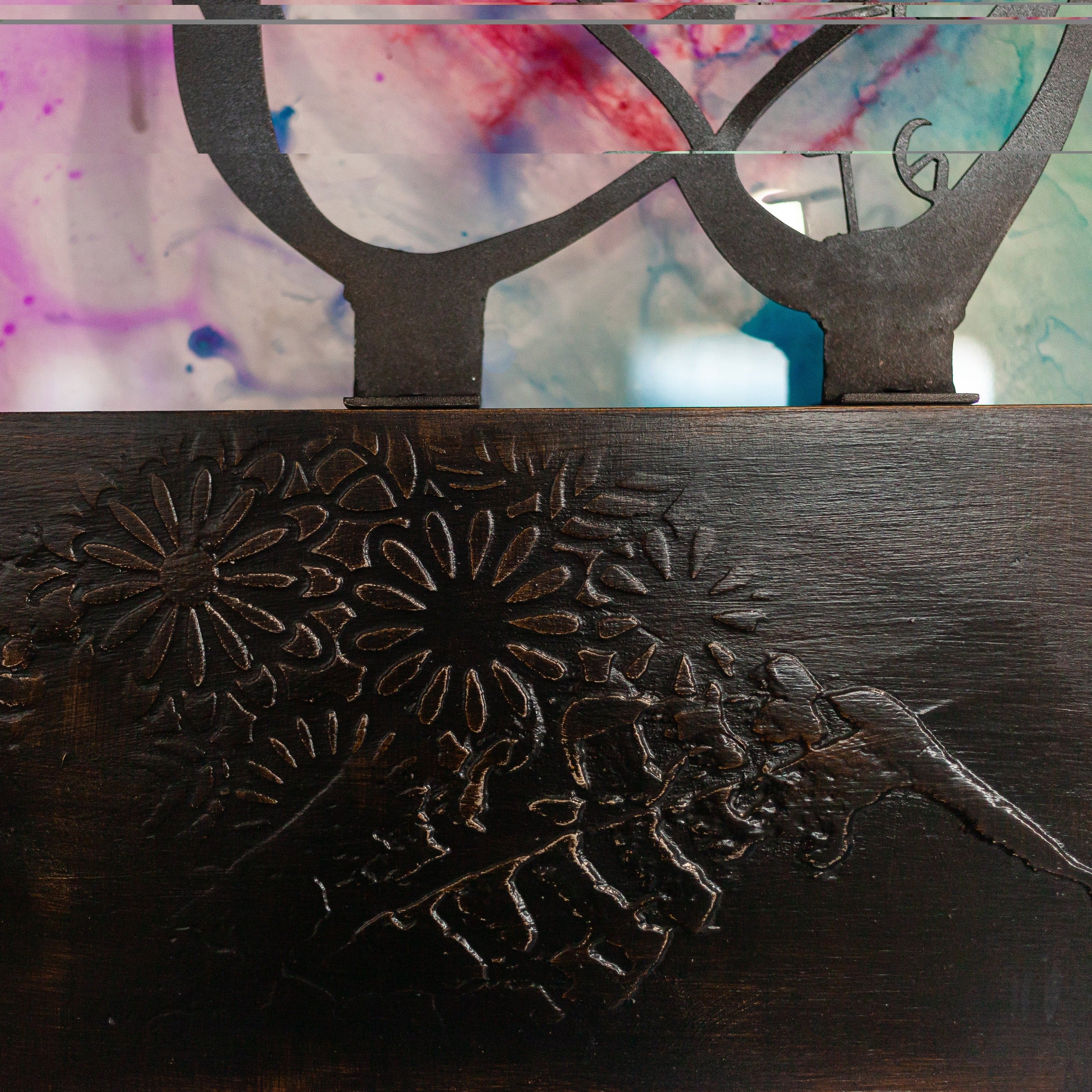I Love You Always canvas print in room setting - abstract art by Ivan Guaderrama