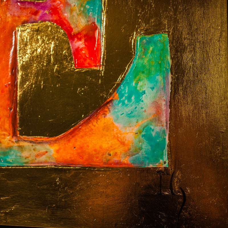 Christian wall art painting 'Let Love Lead' by Ivan Guaderrama, image 6