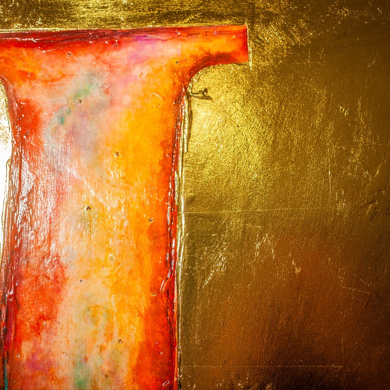 Christian wall art painting 'Let Love Lead' by Ivan Guaderrama, image 5