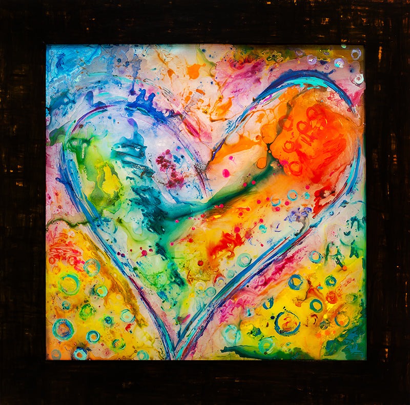 Light Up My Heart - original painting by Ivan Guaderrama