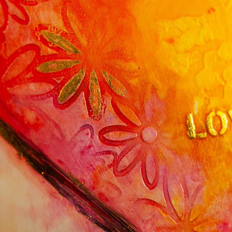Christian wall art painting 'Love Makes Room' by Ivan Guaderrama, image 3