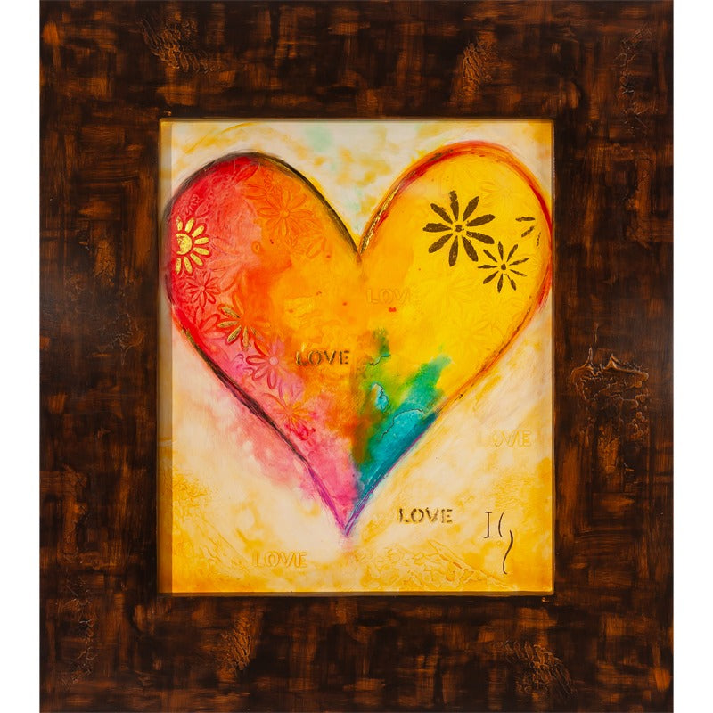 Christian wall art painting 'Love Makes Room' by Ivan Guaderrama