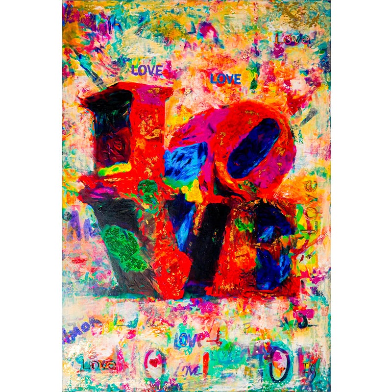 Love Kaleidoskope - limited edition original painting by Ivan Guaderrama