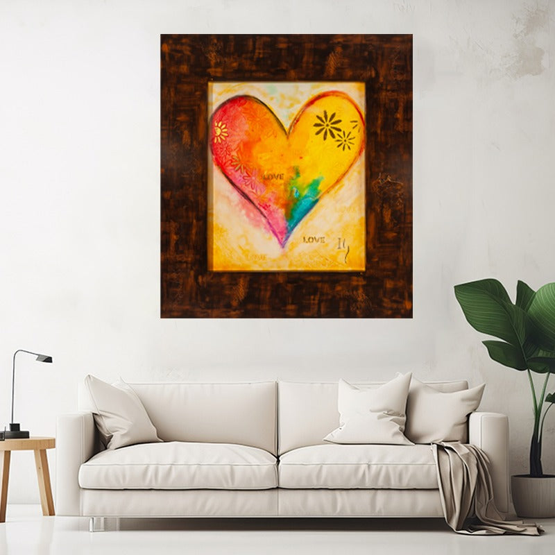 Christian wall art painting 'Love Makes Room' by Ivan Guaderrama, image 2