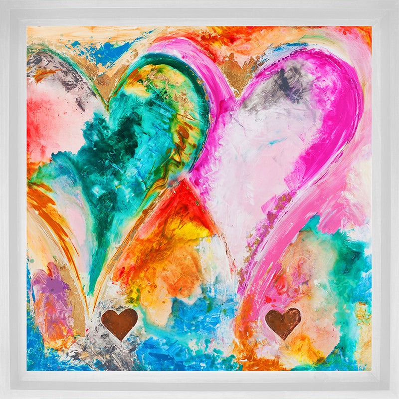 My Only Love - original heart painting by Ivan Guaderrama