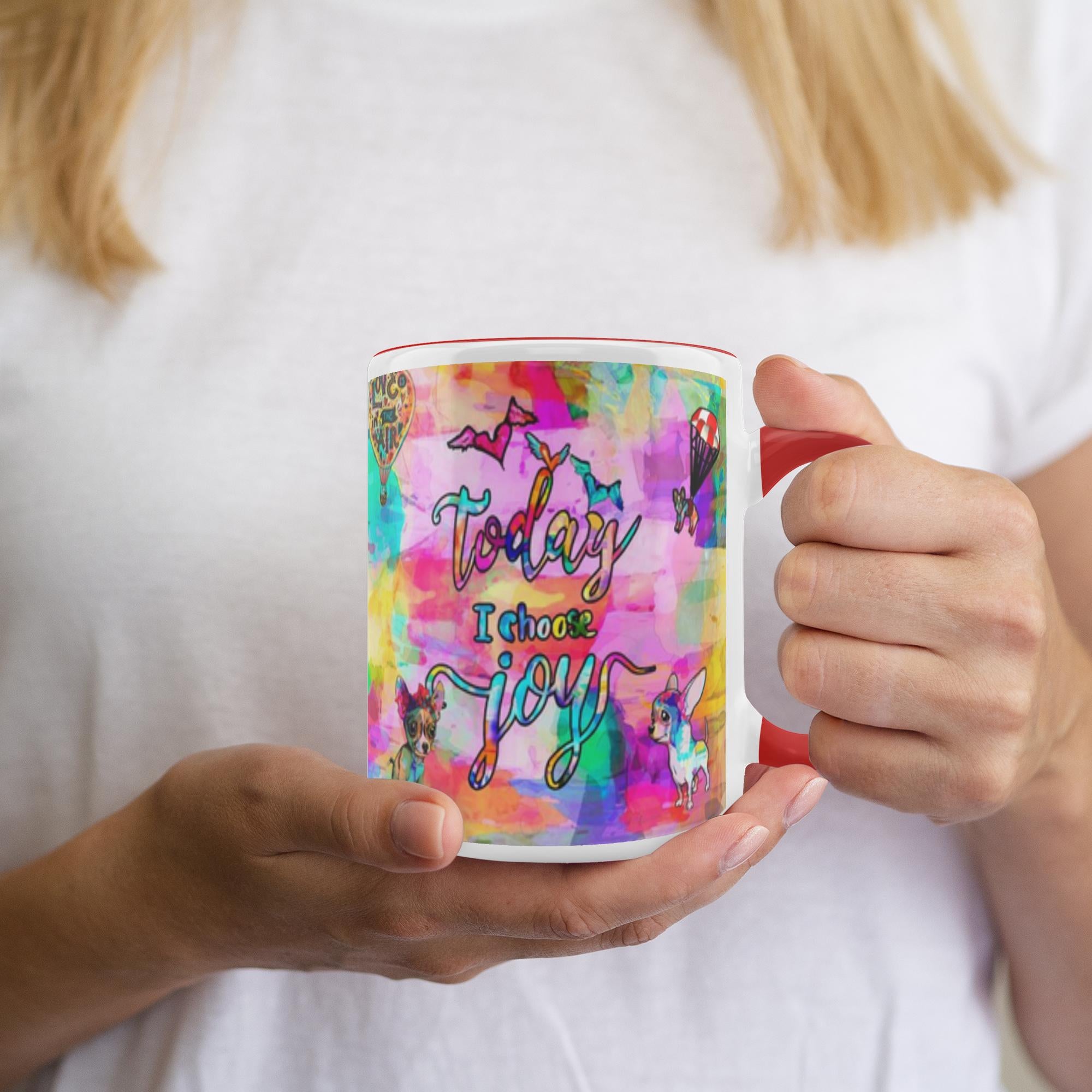 Today I Choose Joy Interactive Mug artwork detail - interactive christian gift with augmented reality wall art