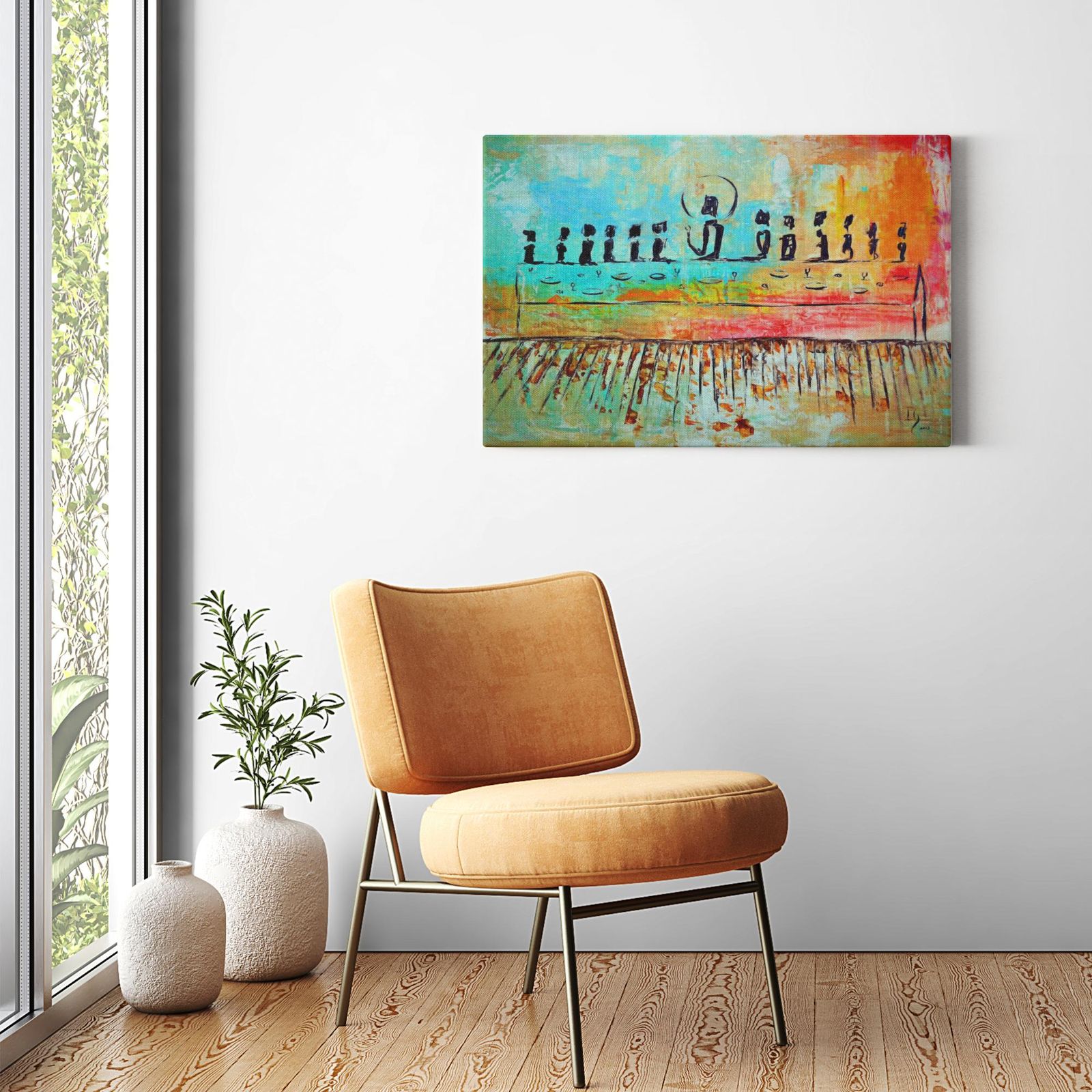 The Last Supper artwork detail - christian wall art canvas print wall art
