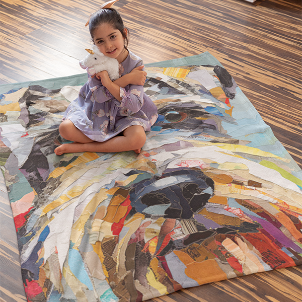 Artistic depiction of a Schnauzer in Paper Schnauzer Portrait