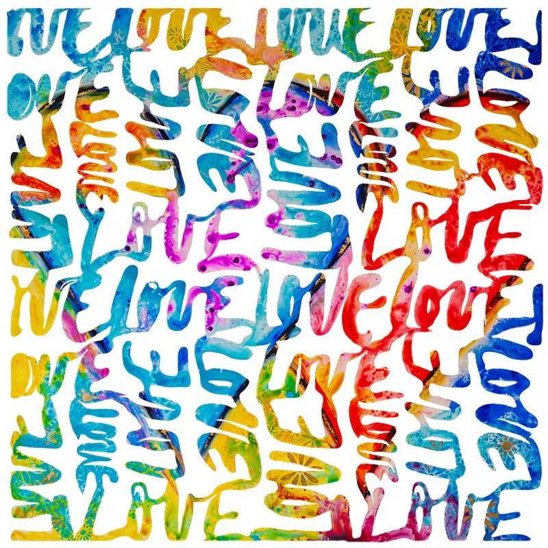 Radiance of Love - wall sculpture by Ivan Guaderrama