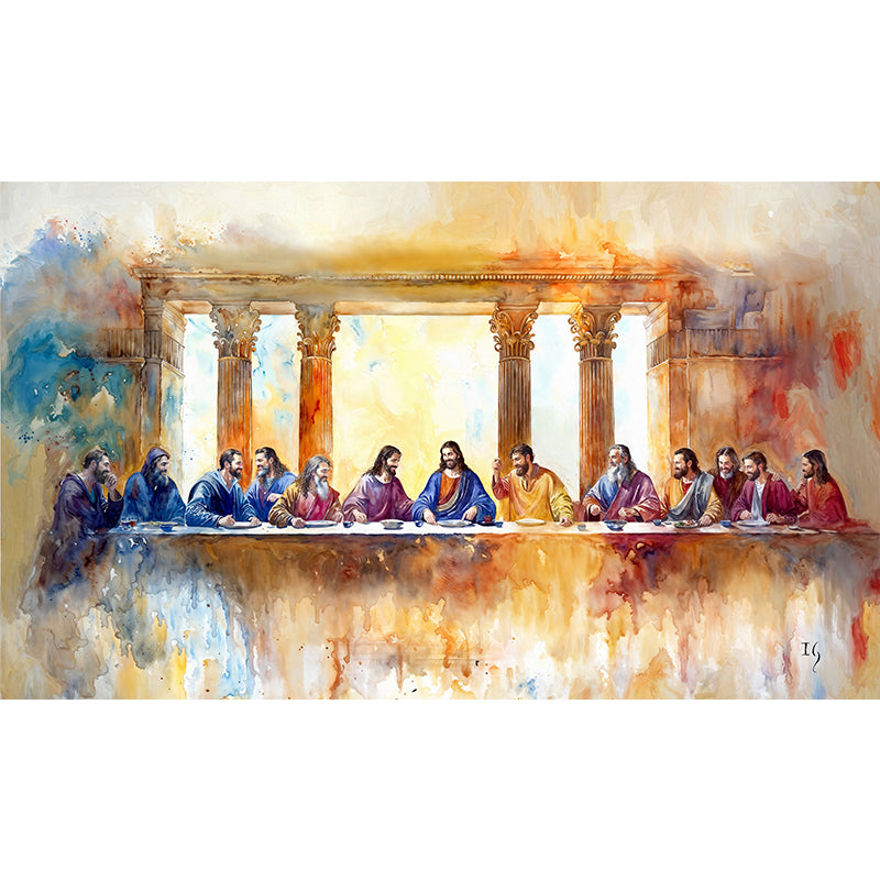 The Last Supper - Whispers of Eternity - Limited Edition - limited edition original painting by Ivan Guaderrama