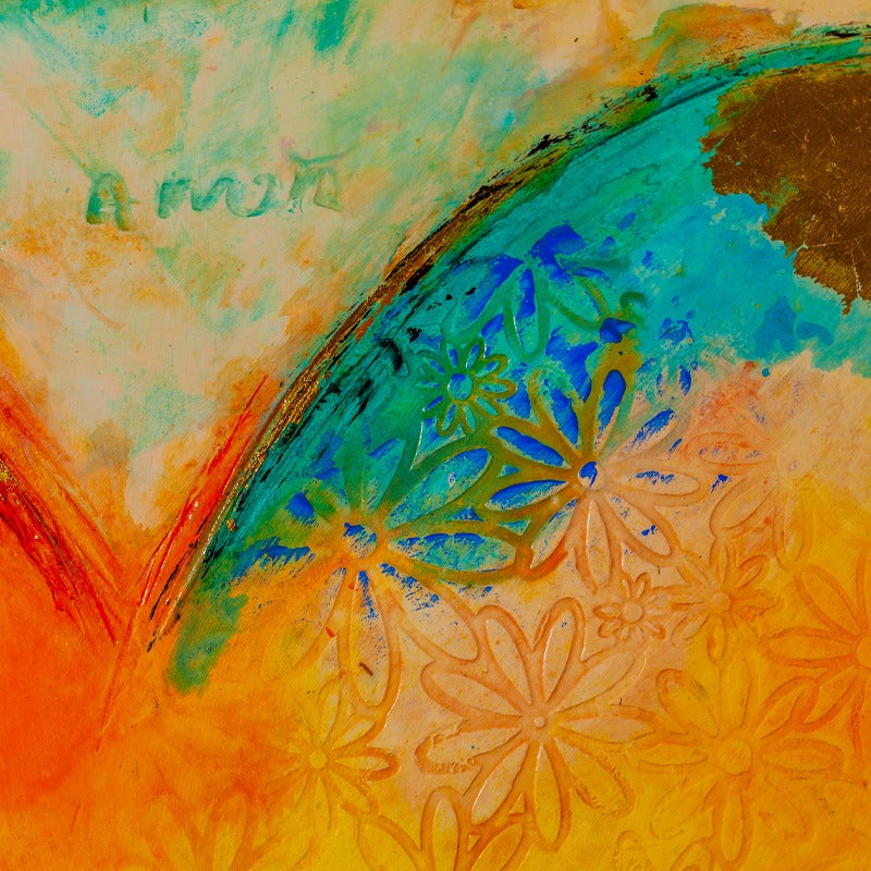 Christian wall art painting 'Universal Love' by Ivan Guaderrama, image 7