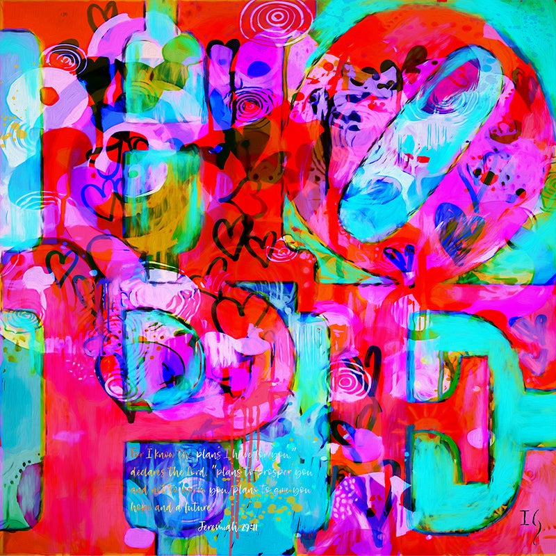 Way To Hope - Limited Edition - original angel painting by Ivan Guaderrama