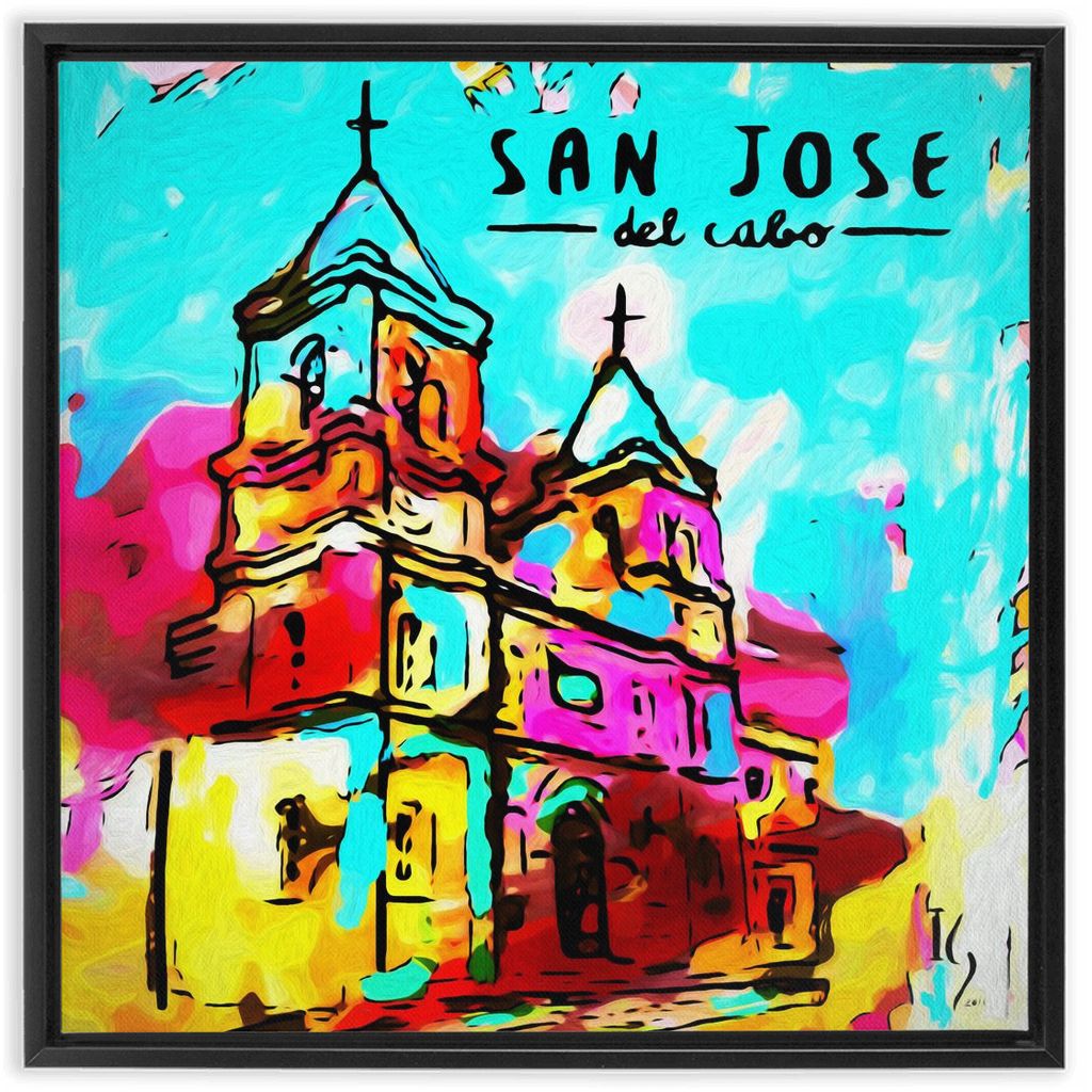 San Jose del Cabo artwork detail - commission art canvas print wall art