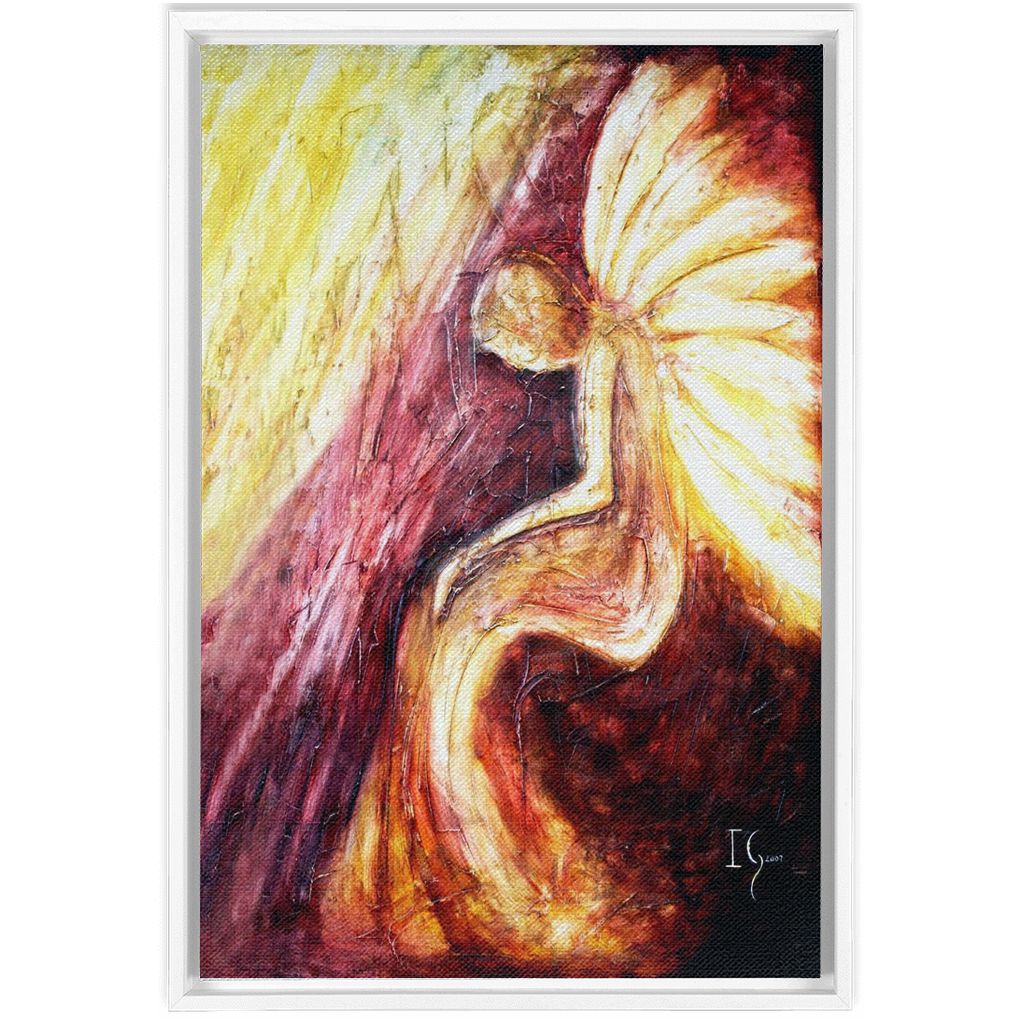Serenity Prayer artwork detail - angel painting canvas print wall art