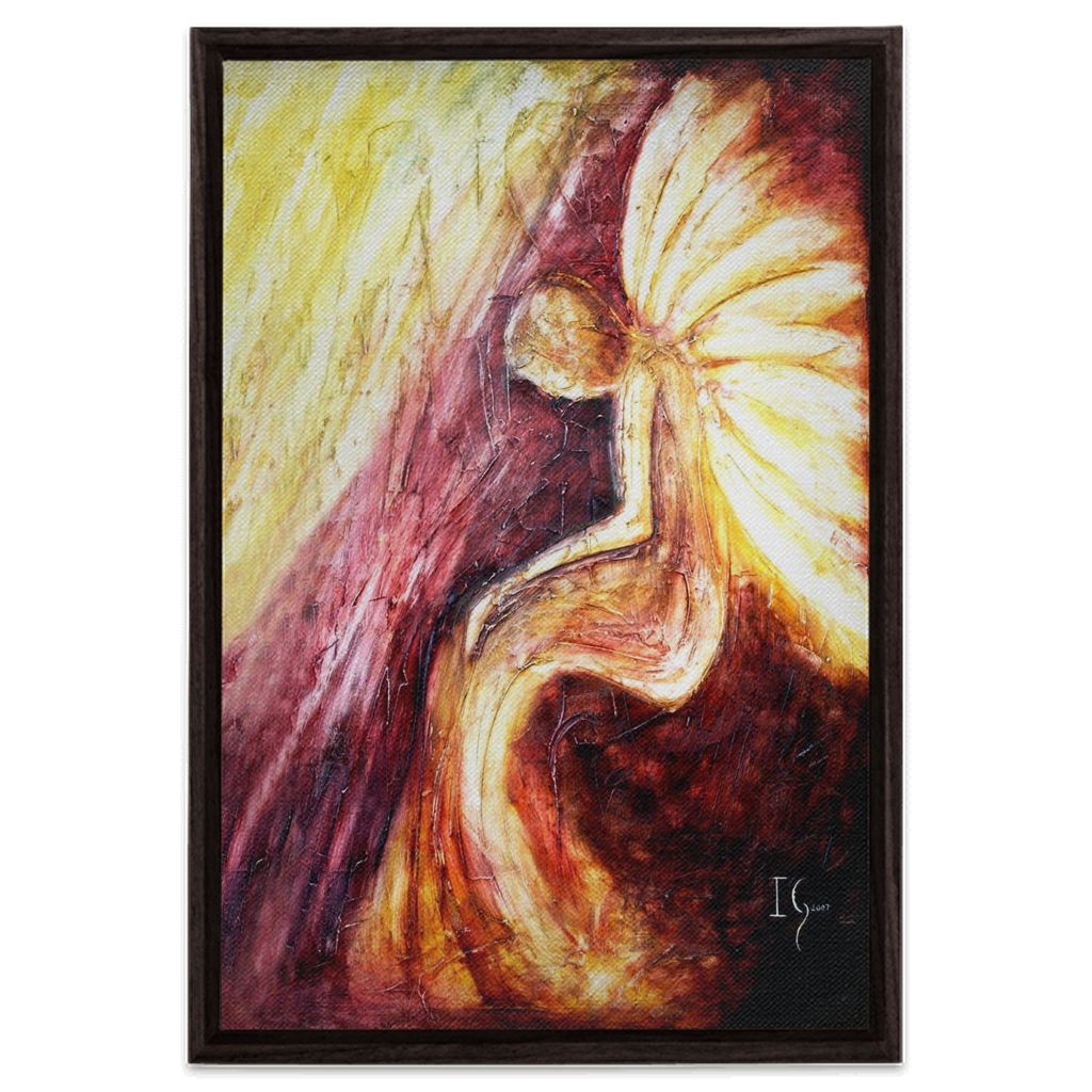 Serenity Prayer artwork detail - angel painting canvas print wall art