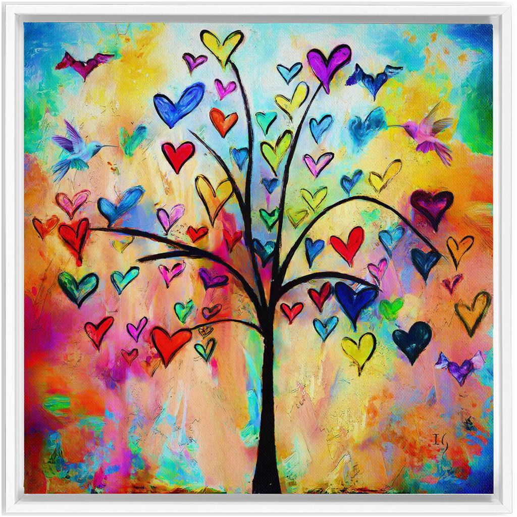 Tree of Life artwork detail - interactive canvas print that comes alive with mobile app wall art