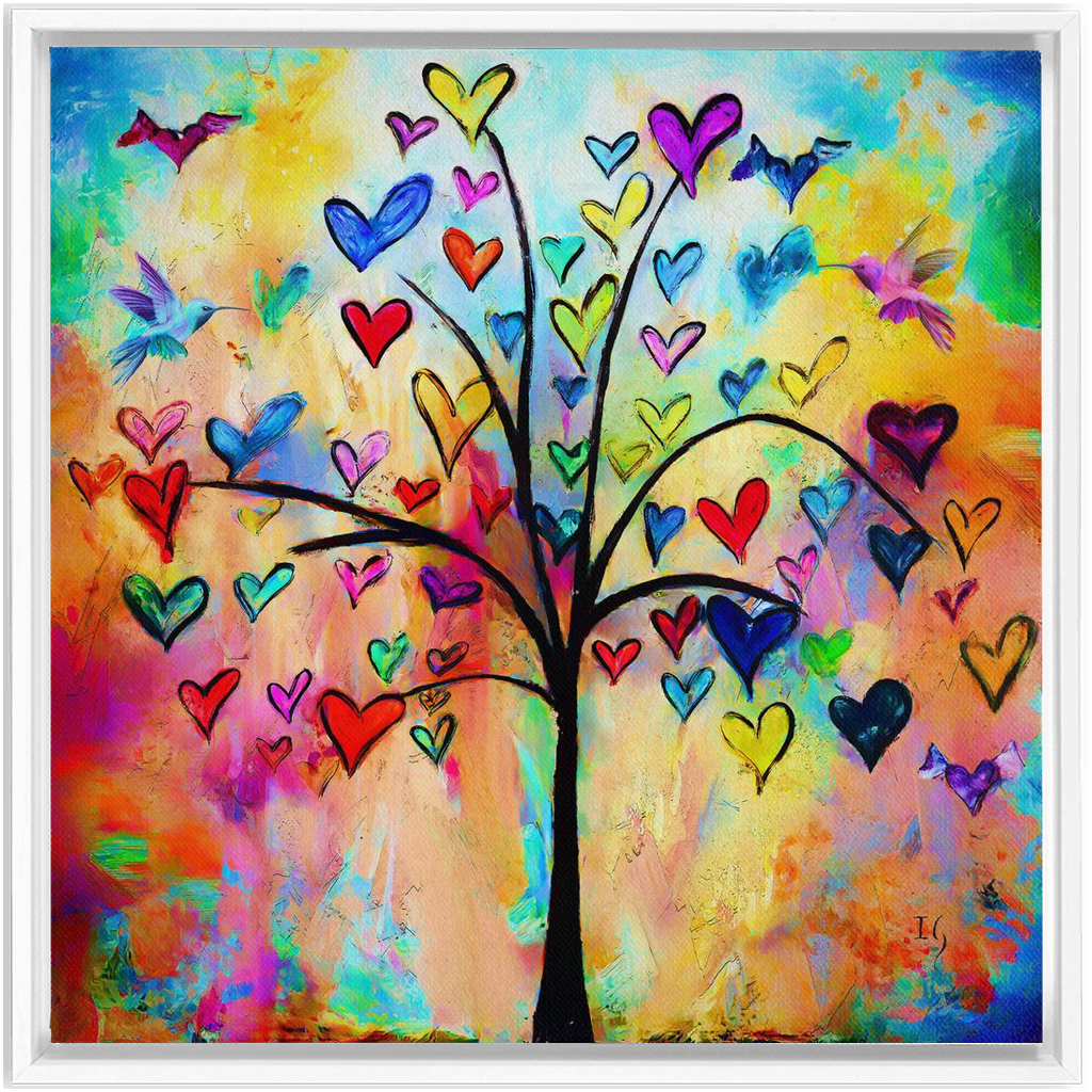 Tree of Life artwork detail - interactive canvas print that comes alive with mobile app wall art