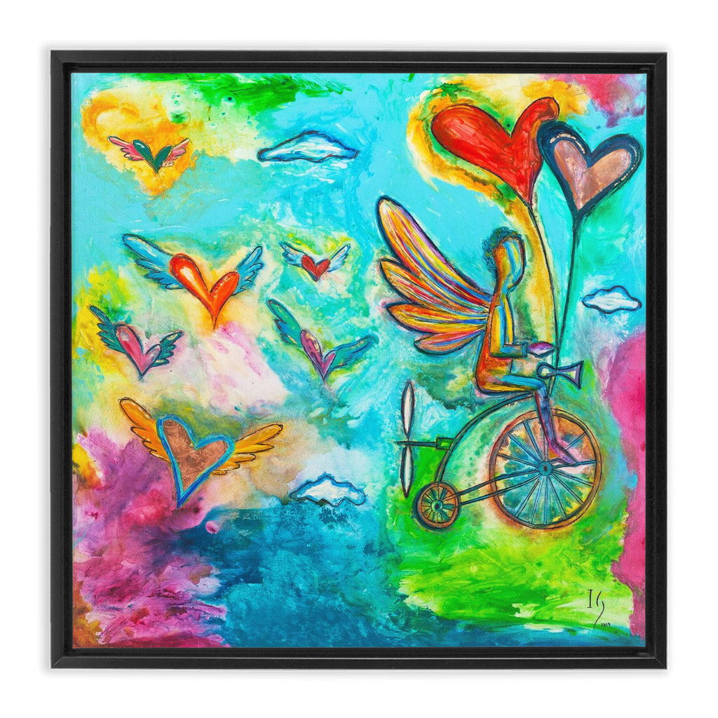 On My Way To Heaven artwork detail - interactive canvas print that comes alive with mobile app wall art